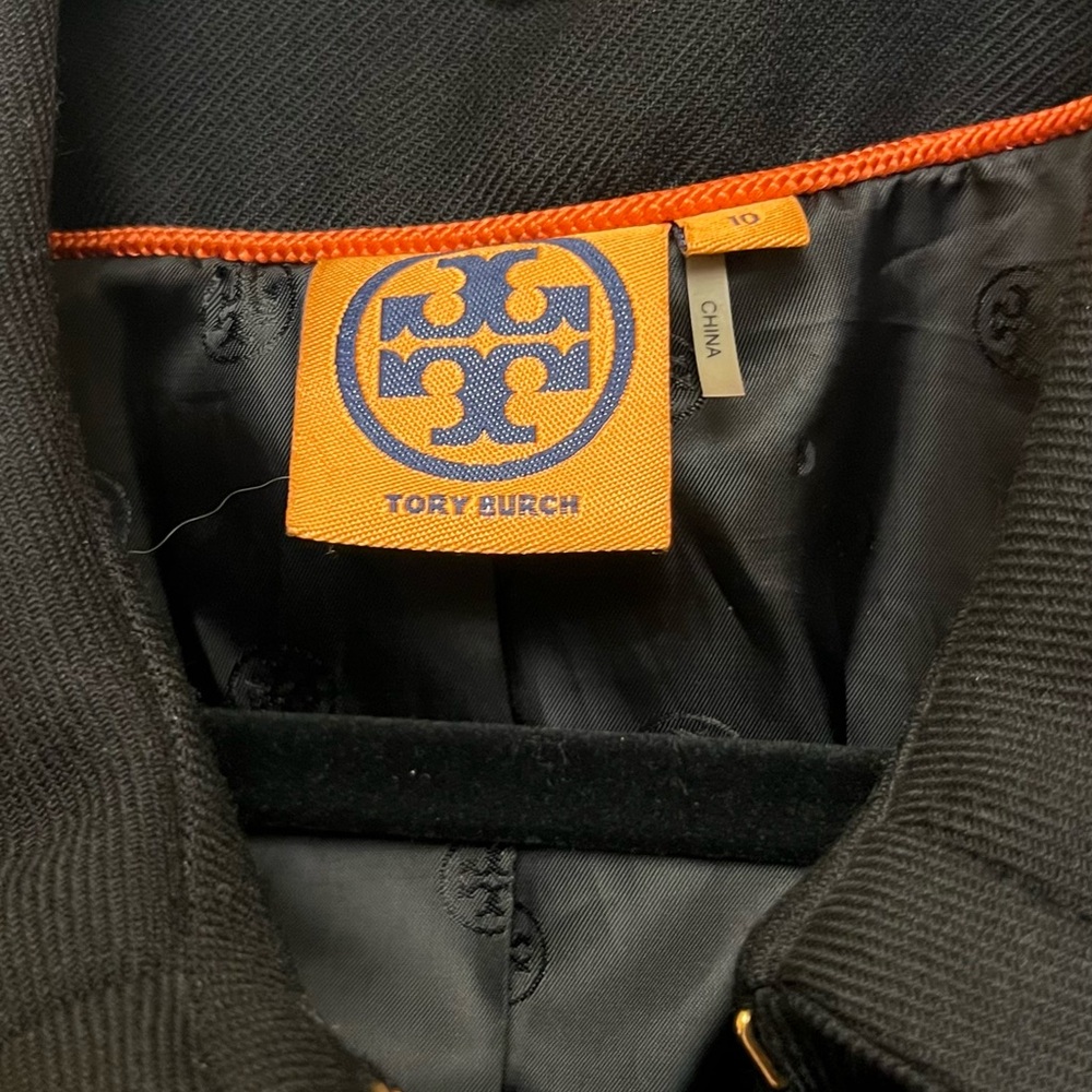 Y2K Tory BURCH Wool Pea Coat good overall condition show a little wear. - Picture 7 of 16